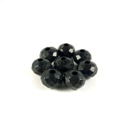 Handmade bile | Margele saibe fatetate de trecere 10mm | 6285