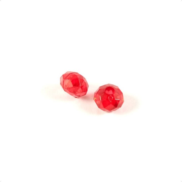 Handmade bile | Margele saibe fatetate de trecere 10mm | 6285