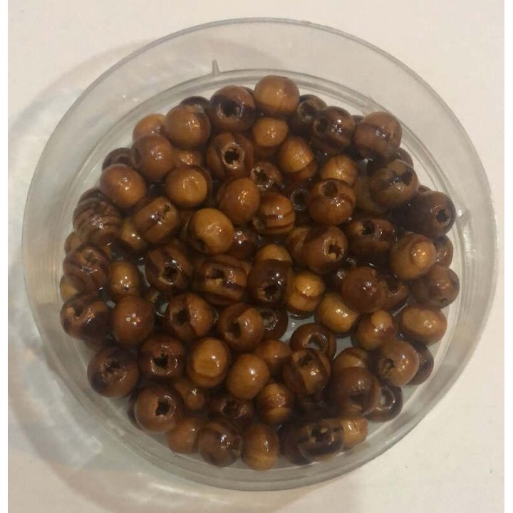 Handmade bile | Margele maslin rotunde de trecere 5mm | 6532