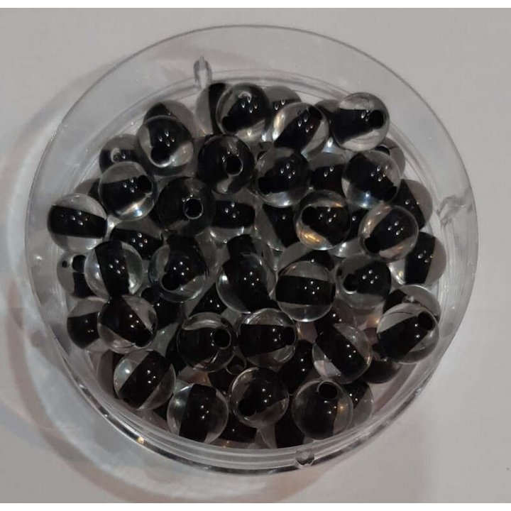 Handmade bile | Margele rotunde de trecere 8mm | 6543