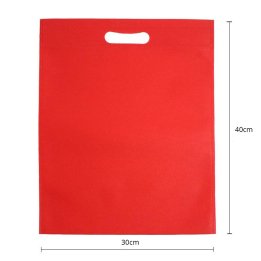 Pungi rosii non-woven 25X30CM