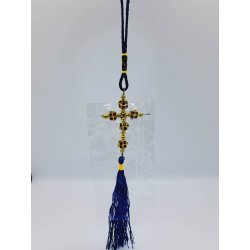 Medalion auto cruce cu strass