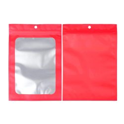 Pungi aluminiu rosii 9x16cm