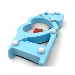 Rama foto personalizata inima cu leduri