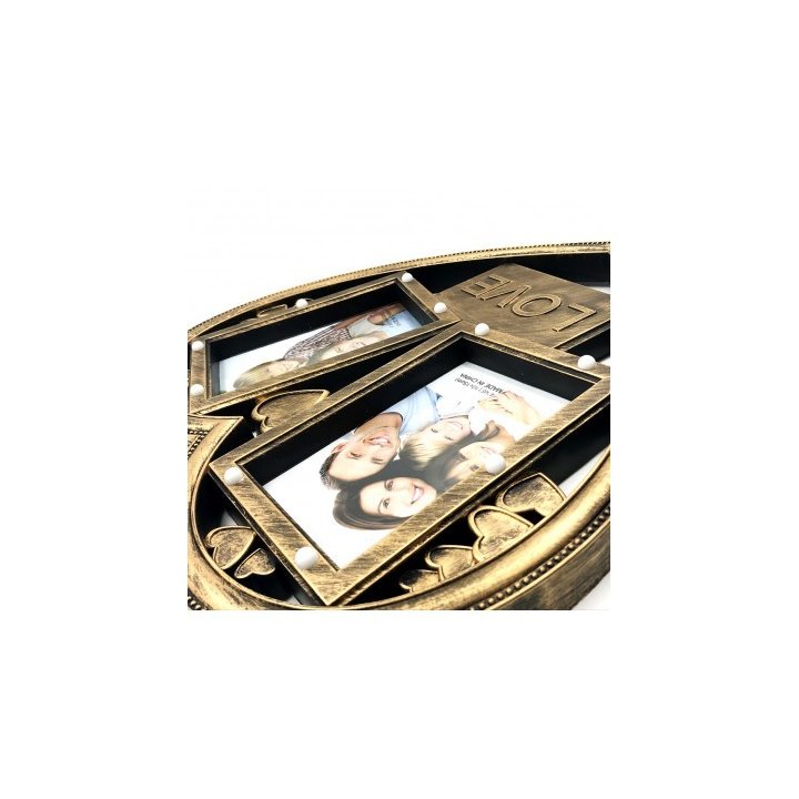 Rama foto personalizata Heart wenge