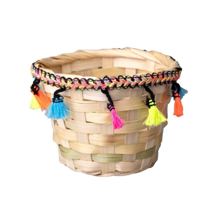 Cos ratan cu franjuri