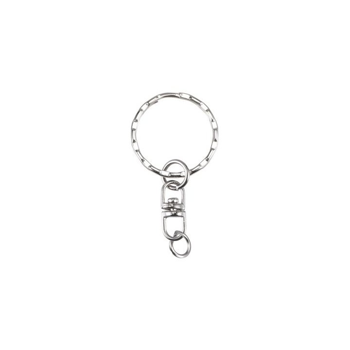 Inele breloc metalice cu vartej 100buc/set