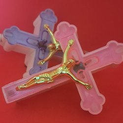 Lampa  de veghe albastra tip cruce