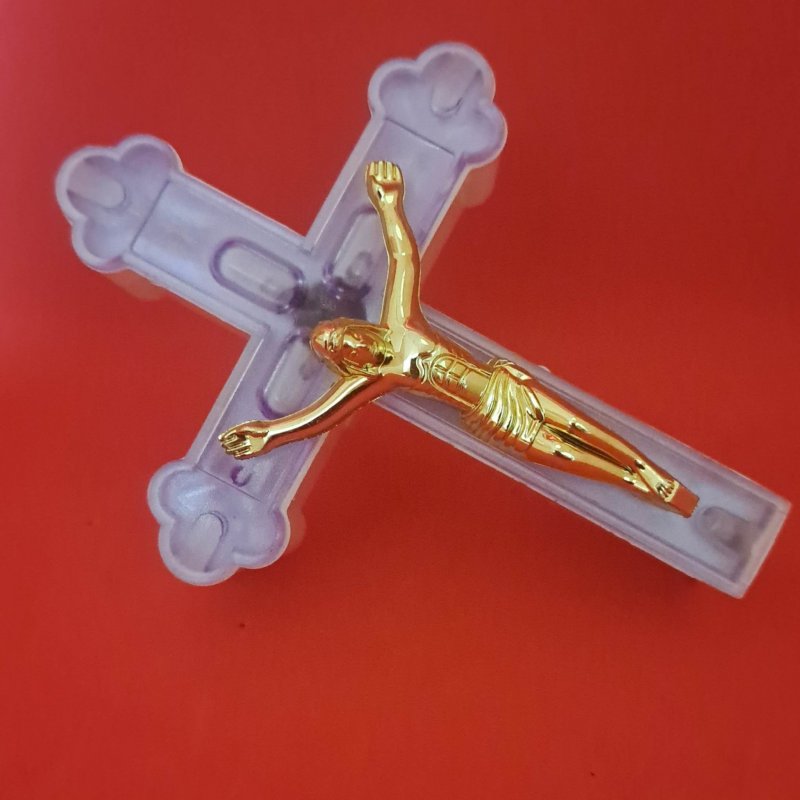 Lampa  de veghe albastra tip cruce