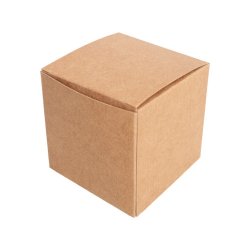 Cutie de carton kraft 10 cm - patrată 50buc/set