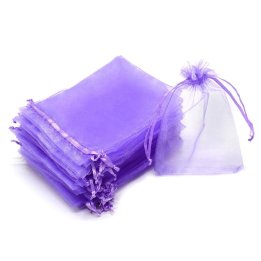 Săculeți organza dreptunghiulari 7x9cm (set 50 buc) - Mov