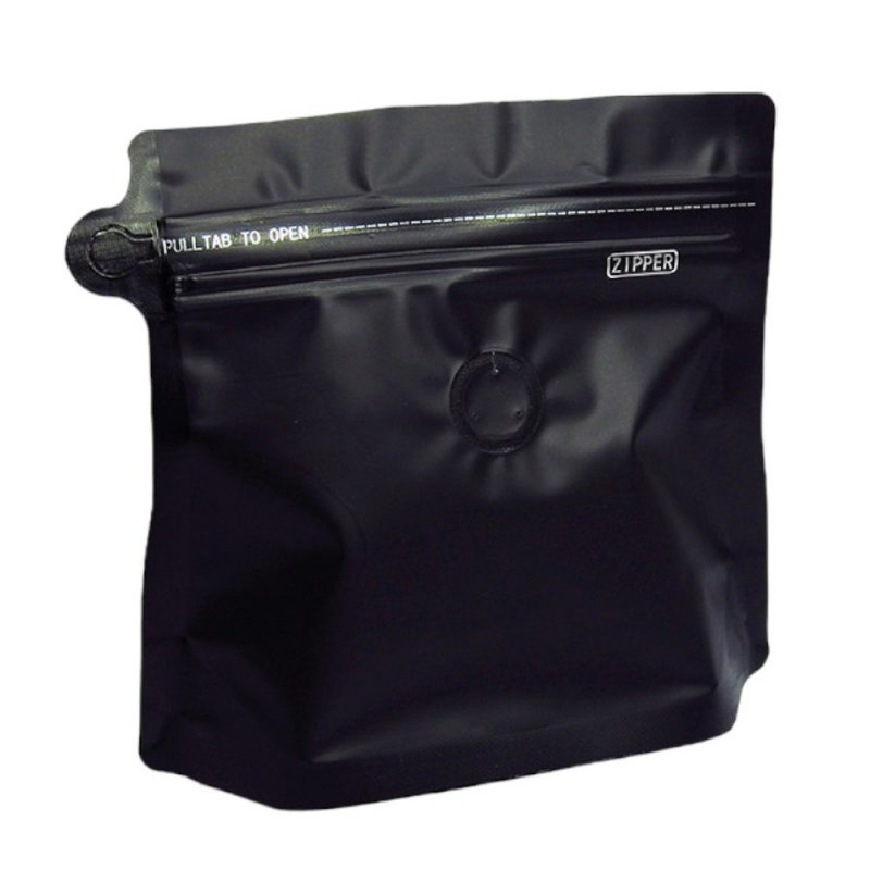 Pungi negre, stand-up cu valva si fermoar
