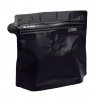 Pungi negre, stand-up cu valva si fermoar