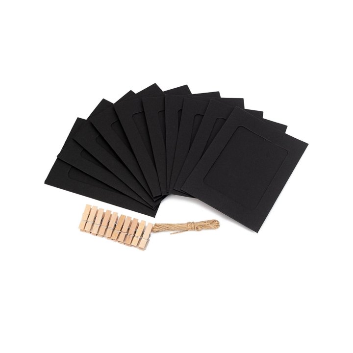 Set rame foto ghirlanda neagra
