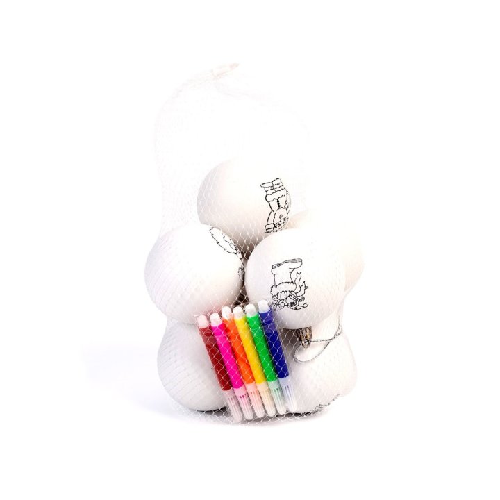 Globuri de colorat pentru brad
