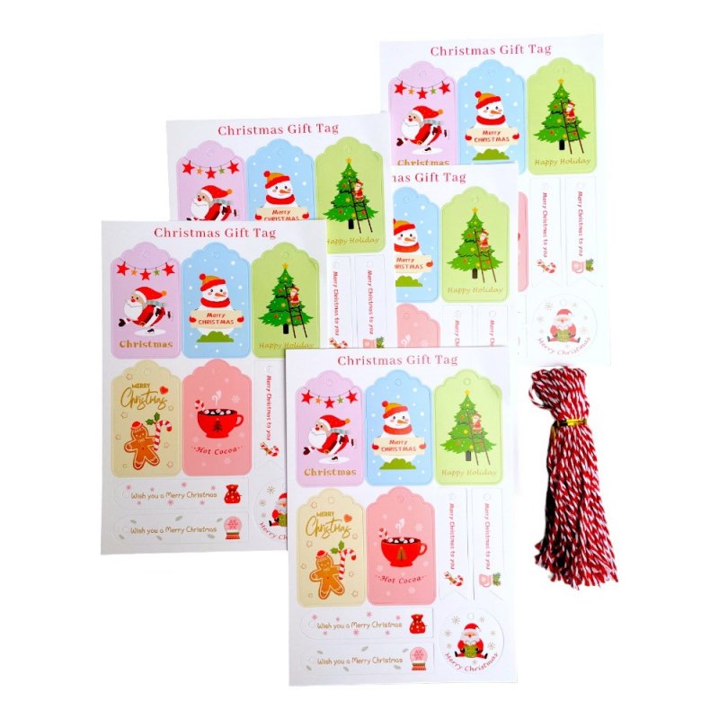 Etichete Craciun cu snur