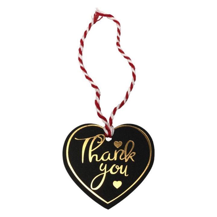 Etichete Thank you 5cm- Negre