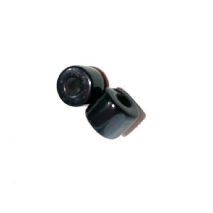 Bile margele 7.5x8mm negre cilindru