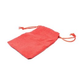 Săculeți imitație piele întoarsă (set 25 buc) - Roșu