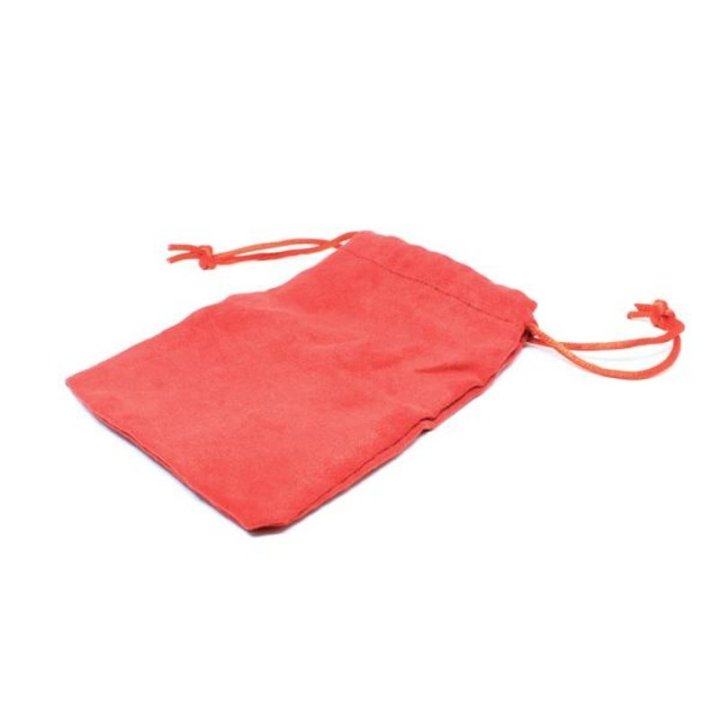 Săculeți imitație piele întoarsă (set 25 buc) - Roșu