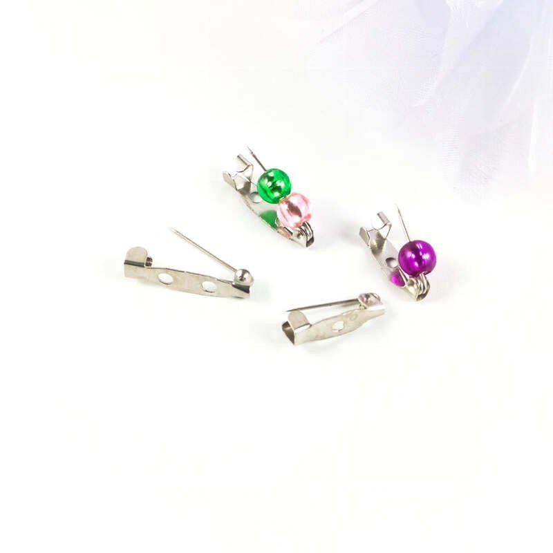 Baza pentru broșe- suport cu ac, 20x4mm