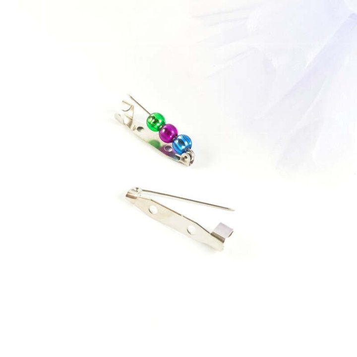 Baza pentru broșe- suport cu ac, 15x4mm