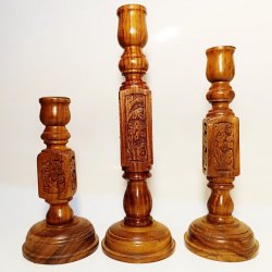 Sfeșnic din lemn 15cm