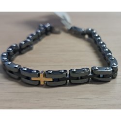 Brațară neagră din  inox