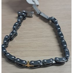 Brațară neagră din  inox