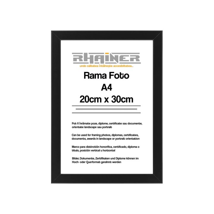 Rama foto A4 neagra