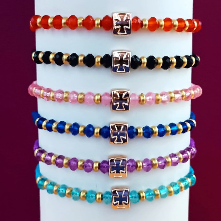 Brățări  elastice colorate 12/set