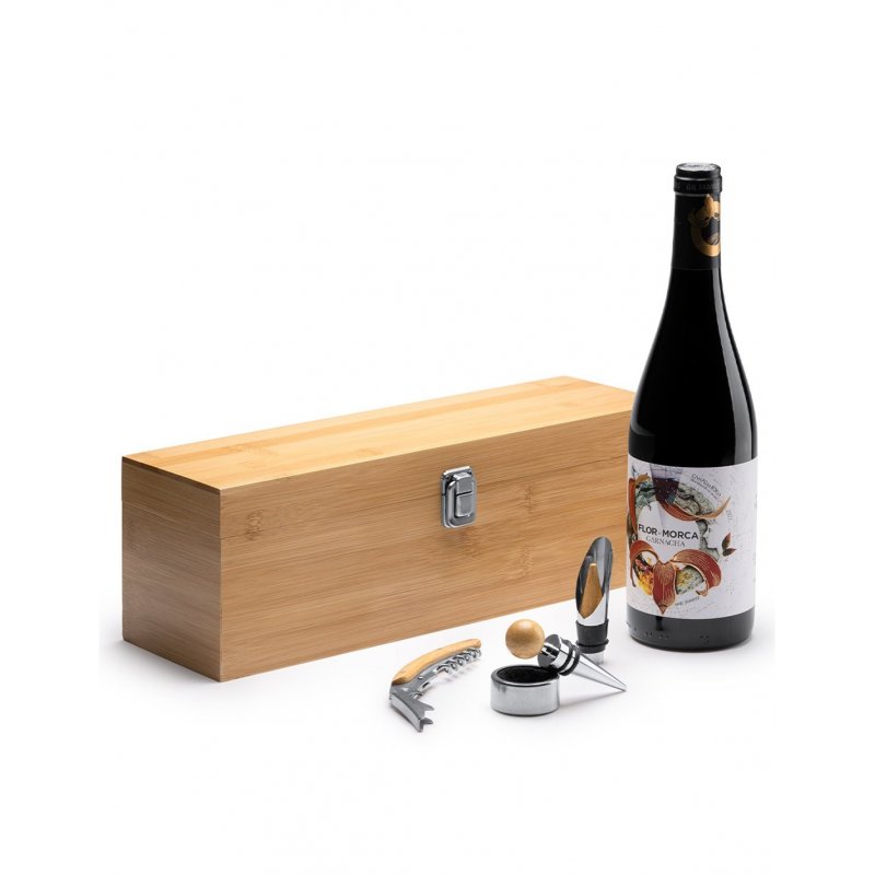 Cutie cu accesorii  pentru sticla de vin