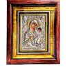 Icoană argintată cu  Maica Domnului