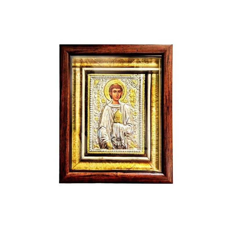 Icoană argintată - Sfantul Ștefan