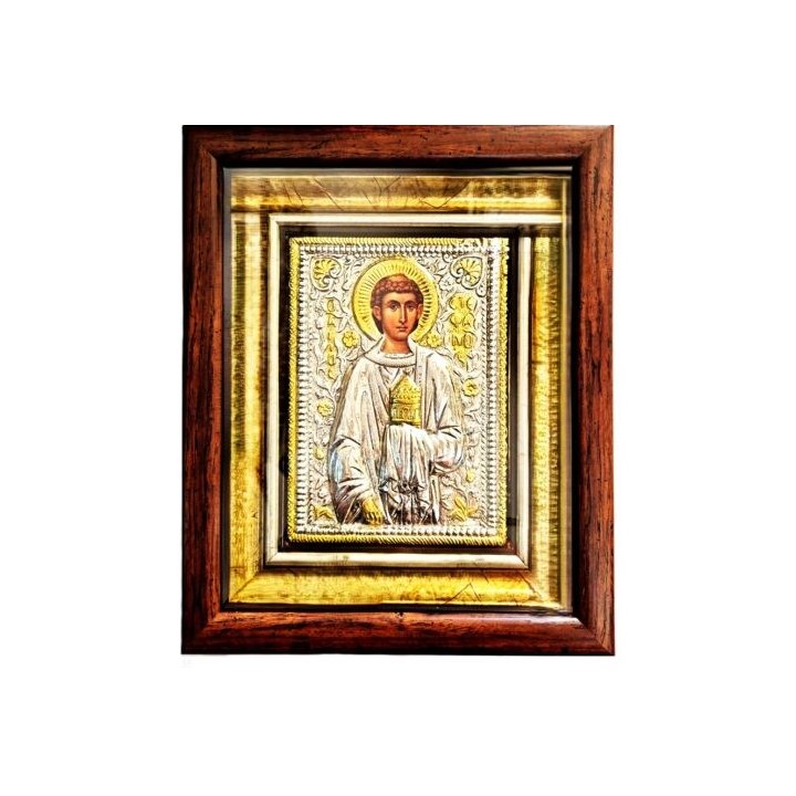 Icoană argintată - Sfantul Ștefan