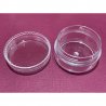 Cutie rotundă din plastic cu filet 3.5cm - 12 buc/set