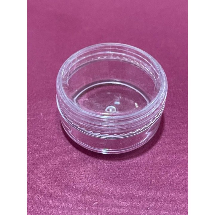 Cutie rotundă din plastic cu filet 5cm -12 buc/set