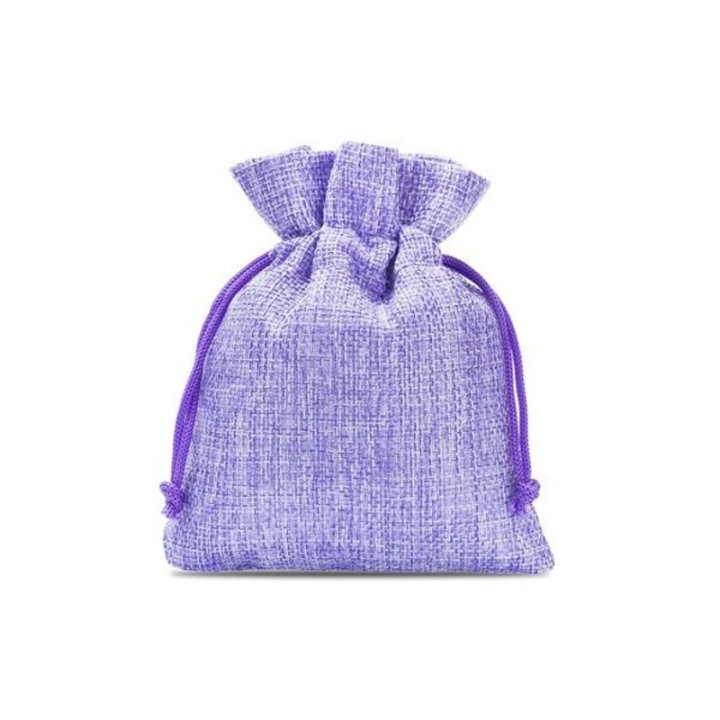 Săculeți textil dreptunghiulari 7x9cm (set 25 buc) - Mov