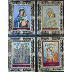 Icoană cu ramă de plastic 6x8cm