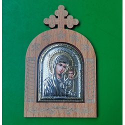 Icoană din lemn  cu postament