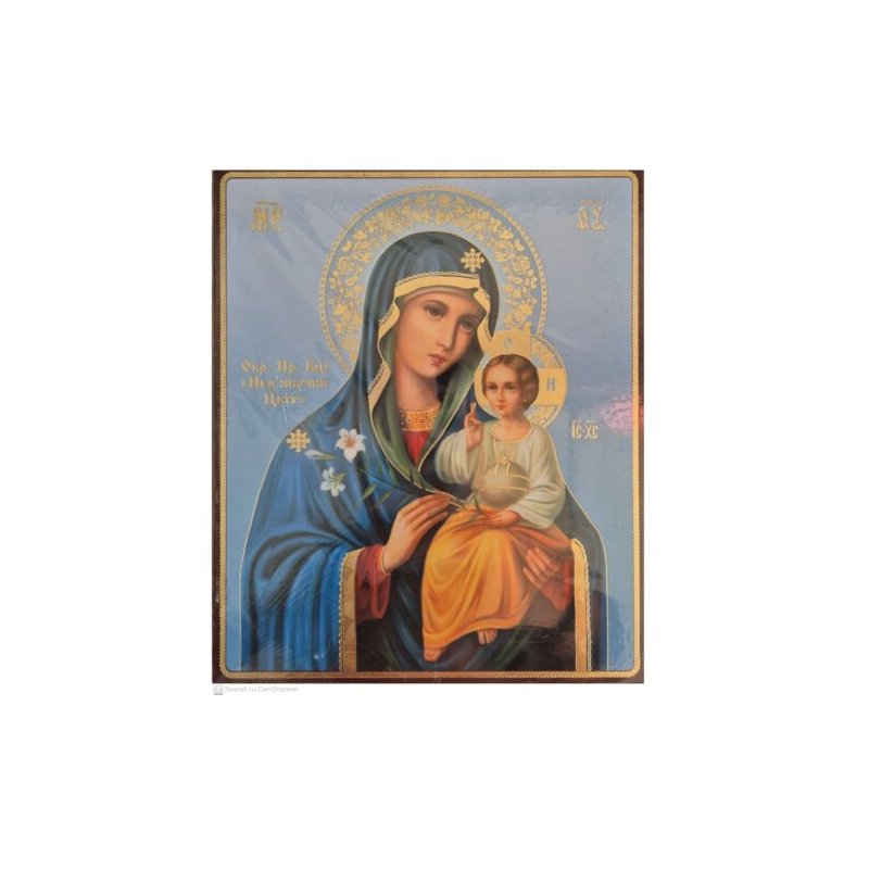 Litografie Maica Domnului cu Pruncul