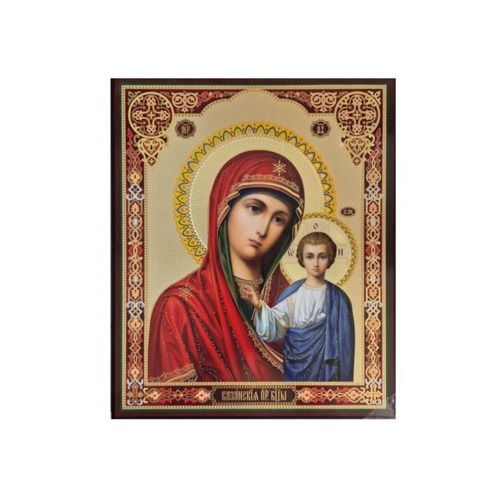 Litografie Maica Domnului cu Pruncul