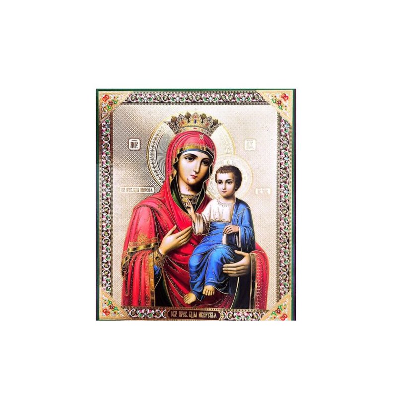 Litografie Maica Domnului cu Pruncul