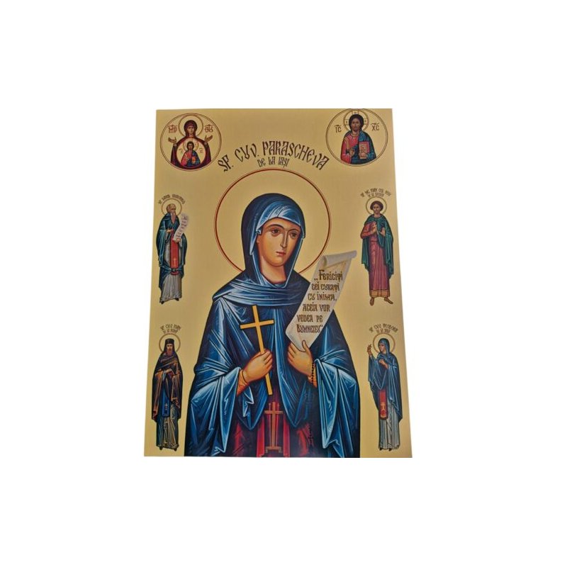 Litografie Sf. Cuv. Parascheva
