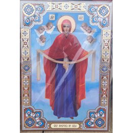 Icoană Brâul Maicii Domnului 50x70cm