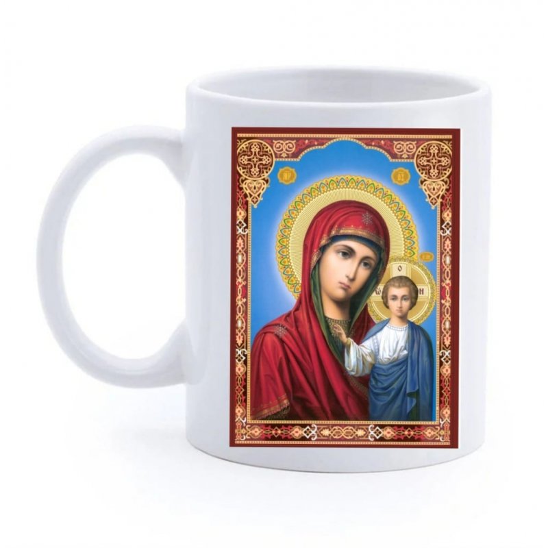 Cană religioasă cu icoane