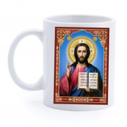 Cană religioasă cu icoane