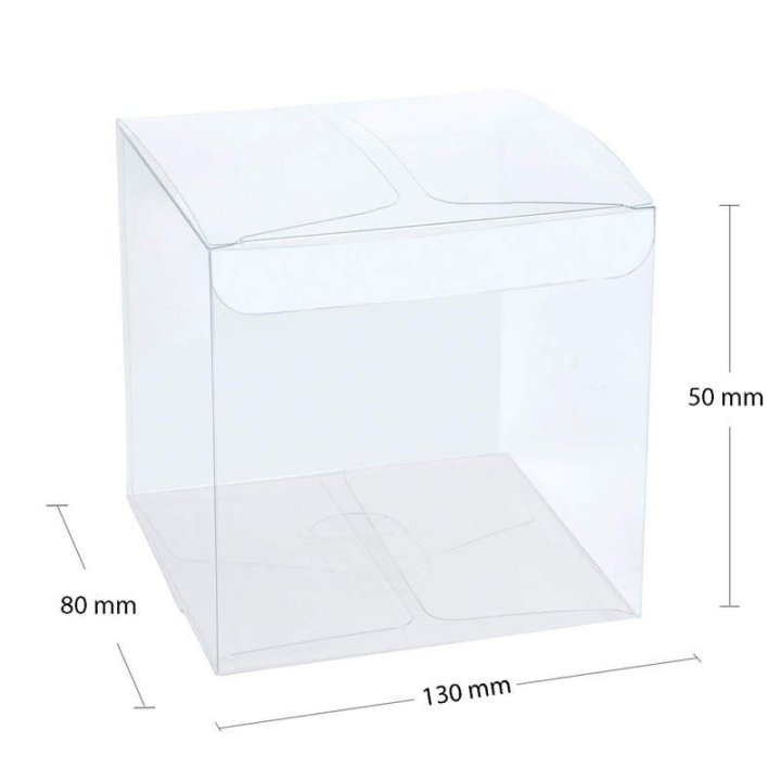 Cutii transparente acetofan set 25 buc - 130x80x50mm