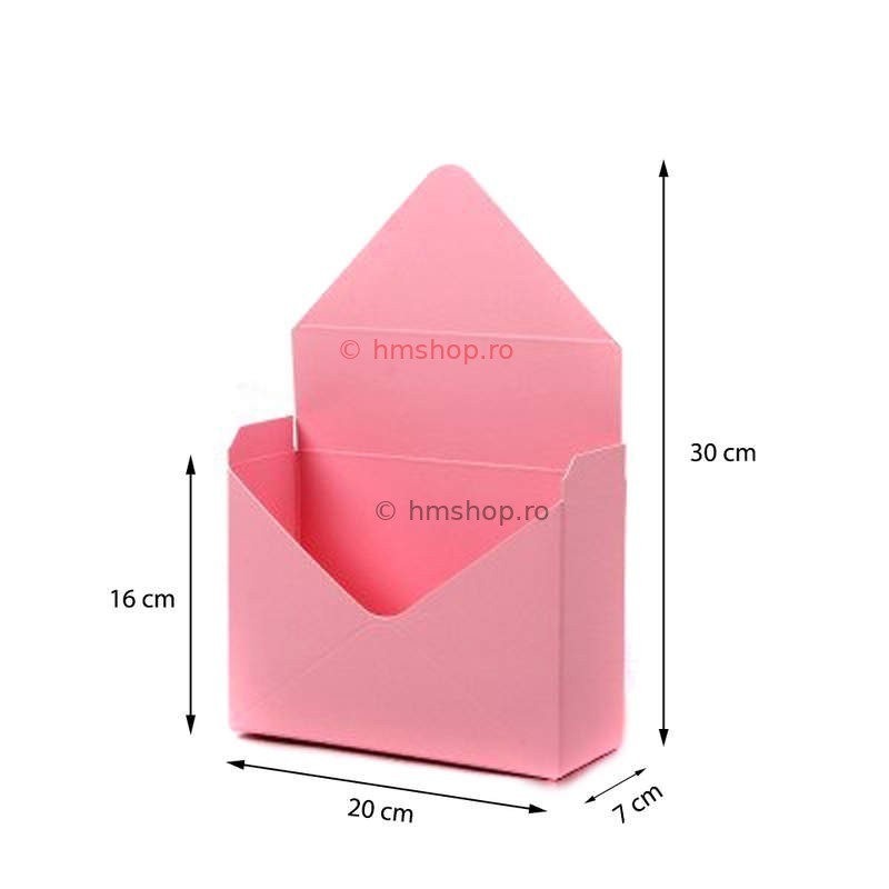 Cutii tip plic - roz set 6 buc